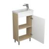 Тумба с раковиной Uncoria Алегра 45 54509 белый, дуб сонома фото 2