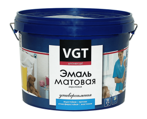 VGT ВД-АК-1179 ЭМАЛЬ АКРИЛОВАЯ МАТОВАЯ, универсальная, база А, супербелая (3кг)