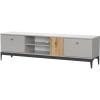 Тумба ТВ-175 НК-Мебель Нордик 71916621 Холодный серый/Дуб Артизан 49.6x175x40