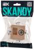 ТВ-розетка+Ethernet RJ45 IEK Skandy SK-AK20-2-K98 песочный фото 2