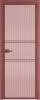 Межкомнатная дверь Profil Doors 2 AX цвет профиля Красный антрацит, стекло безопасное 6 мм мору розовое 600x2000