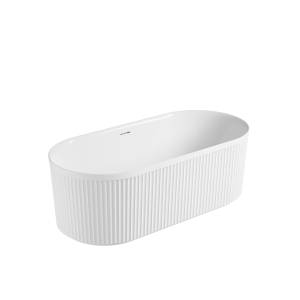 Акриловая ванна Vincea VBT-709-1700 170x80, щелевой перелив, слив белый, белая