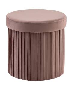 Пуф Stool Group Store Round HS15-F11 V28 пыльно-розовый, складной с ящиком