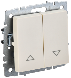 Выключатель жалюзи IEK Brite BR-V15-0-10-K10 бежевый