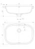 Раковина Arrow AP41008C белая глянцевая, 56x40 фото 3