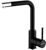 Комплект Paulmark Brilon PM104546-BLM черный металлик + Смеситель Paulmark Honner Ho212018-401TB для кухонной мойки, антрацит фото 4