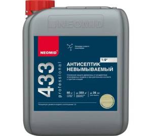 NEOMID 433 АНТИСЕПТИК невымываемый усиленный, защита до 35 лет, концентрат 1:9 (5кг)