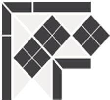 Угол Top Cer Octagon Corner Lisbon 1 Strip Black/White 21.5x21.5