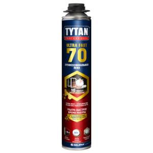 Пена профессиональная с увеличенным выходом Tytan Professional Ultra Fast 70 летняя 870 мл