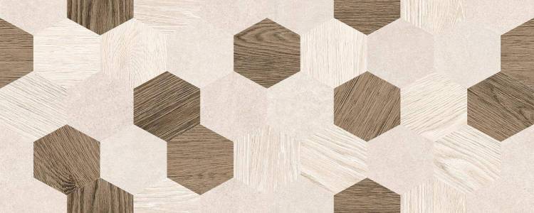 Керамическая плитка Laparet Betonhome Бежевый Мозаика 20x50