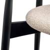 Стул полубарный Bradex Home Lucas RF 0021Z латте с черными ножками фото 8