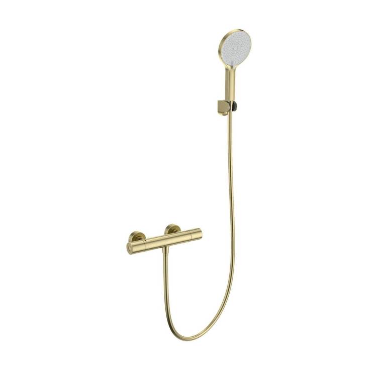 Смеситель для душа Wonzon & Woghand WW-B3013-A-BG термостатический, брашированное золото