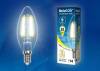 Лампа светодиодная филаментная Uniel Air C LED-C35-6W/WW/E14/CL GLA01TR фото 2