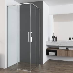 Душевой уголок Vincea Ultima VSS-7UL8090CL профиль хром, стекло прозрачное, 80x90x200