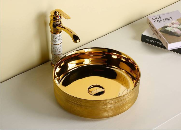 Раковина Cerutti Spa CR7044AS золото, 36x36
