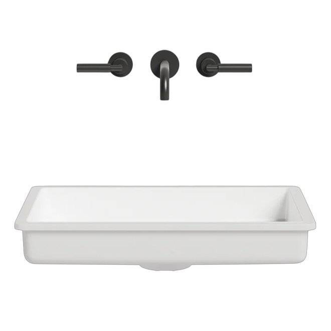 Раковина Salini Marea 1802214M 60 см, белая матовая