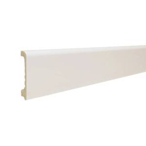 Напольный плинтус ТД Меридиан P2-W гладкий 2400x80x15