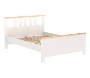 Кровать двуспальная 2.08.04.060.14 Гуд Лакк Сага Белая/ясень
