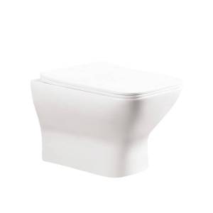 Унитаз подвесной Cerutti Spa Elleros CT10482 безободковый, с крышкой-сиденьем микролифт