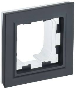 Рамка 1-постовая IEK Brite BR-M12-44-K53 графит