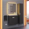 Тумба с раковиной Uperwood Modul 393020547 подвесная, матовая, черная, 60 см фото 12
