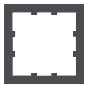 Адаптер Rikett 32881 BT базальт 55х55 мм