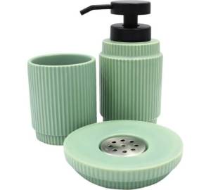 Набор аксессуаров для ванны Bath Plus Basilica W-CE2478FA-SET3 зеленый