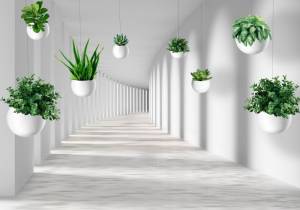 3D Фотообои Artegrafico «Оранжерея в тоннеле» ABS-095 песок