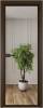 Межкомнатная дверь Profil Doors 1 AV цвет профиля Деорэ, стекло безопасное 6 мм зеркало 600x2000