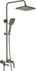 Душевая стойка Avrora Grand AV3840 со смесителем, графит