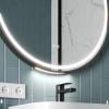 Зеркало Teymi Lina Supernova Black T20124 с подсветкой и подогревом, сенсор, круглое, D80 фото 10