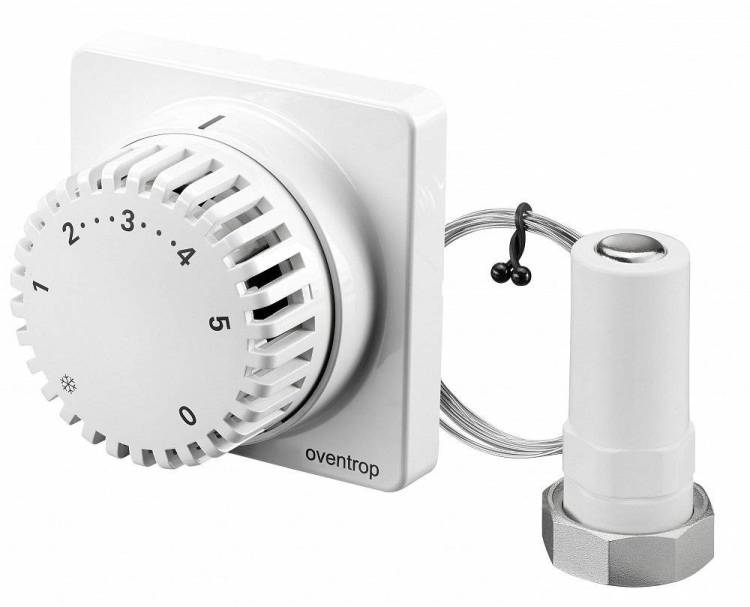 Термостат Oventrop Uni FH, M30x1,5, с нулевой отметкой, белый, капиллярная трубка 2 м, с дистанционным датчиком