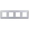 Рамка 4-постовая IEK Skandy SK-M42-K23 серебряный фото 4