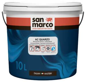 Фасадная краска San Marco AC Quarzo база Transparente 9.35 л