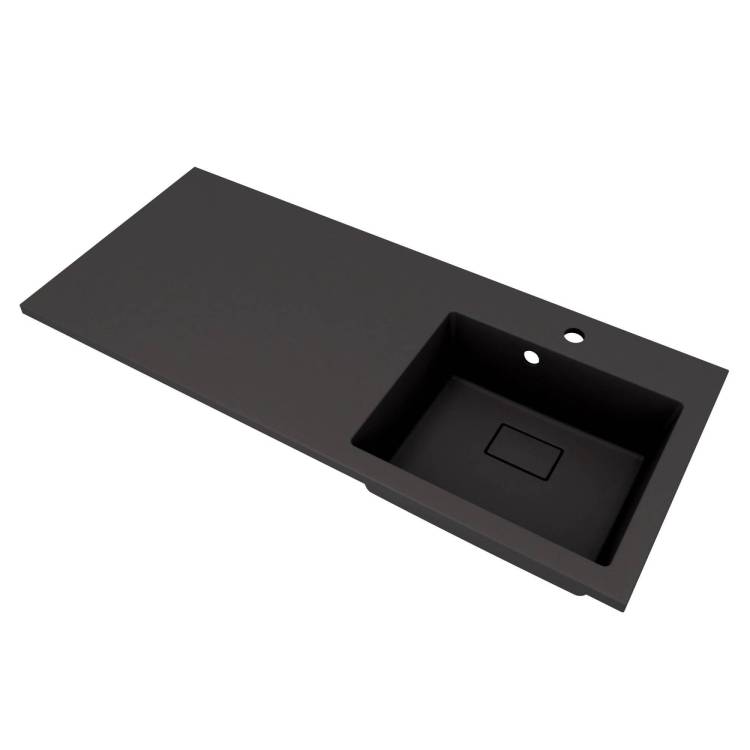Раковина Florentina Аванти 10.310.0R110.302 правая, 110 см, антрацит