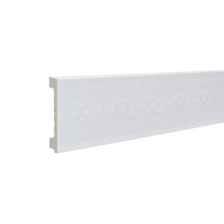 Плинтус ТД Меридиан P1-134 напольный гладкий 2400x80x12