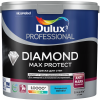 Краска для стен и потолков водно-дисперсионная Dulux Diamond Max Protect матовая база BW 2.5 л
