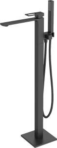 Смеситель для ванны с душем BelBagno Luce FMT NERO напольный, С ВНУТРЕННЕЙ ЧАСТЬЮ