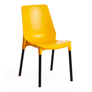 Стул Tetchair Genius (mod 75) 15281 желтый/черные ножки 46x56x84