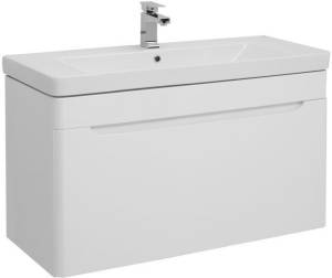 Тумба с раковиной Aquanet София 105 212588 белый, 624x1055x460