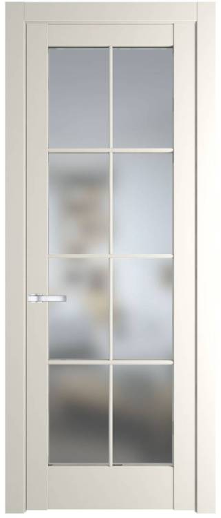 Межкомнатная дверь Profil Doors 4.1.2 (р.8) PD полотно Перламутр Белый, стекло матовое с двух сторон 600x2000