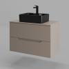 Тумба с раковиной Orange Line Li-80TuLMDF+B01-475MB латте матовый, 80.5 см фото 2