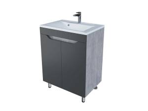 Тумба под раковину Stella Polar Абигель 65 SP-00001079 серый, цемент