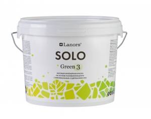 Интерьерная краска Lanors Solo Green 3 матовая база A 9.1 л