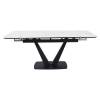 Стол Bradex Home Vito RF 0420 керамогранит белый мрамор, черный 120(184)x80x75 фото 5