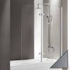 Шторка на ванну Cezares Eco O-V-21-120/140-P-Cr-R стекло punto