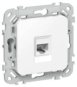 Розетка компьютерная RJ45 IEK Flite FI-K12-1-K01 белый