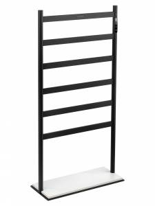 Полотенцесушитель электрический Wonzon & Woghand WW-A406-MB напольный, Черный матовый