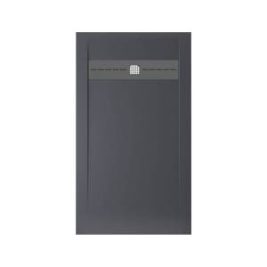 Поддон для душа Allen Brau Infinity с накладкой на сифон, антрацит, 1400x800