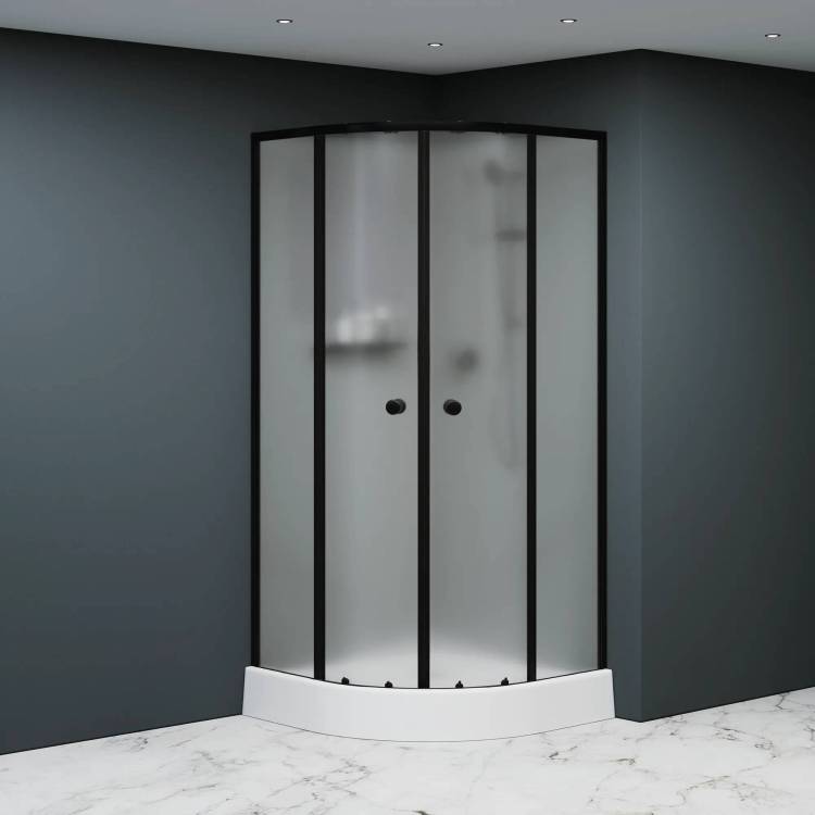 Душевая кабина RGW Andaman 381320800-24 профиль черный, стекло матовое, 100x100x197